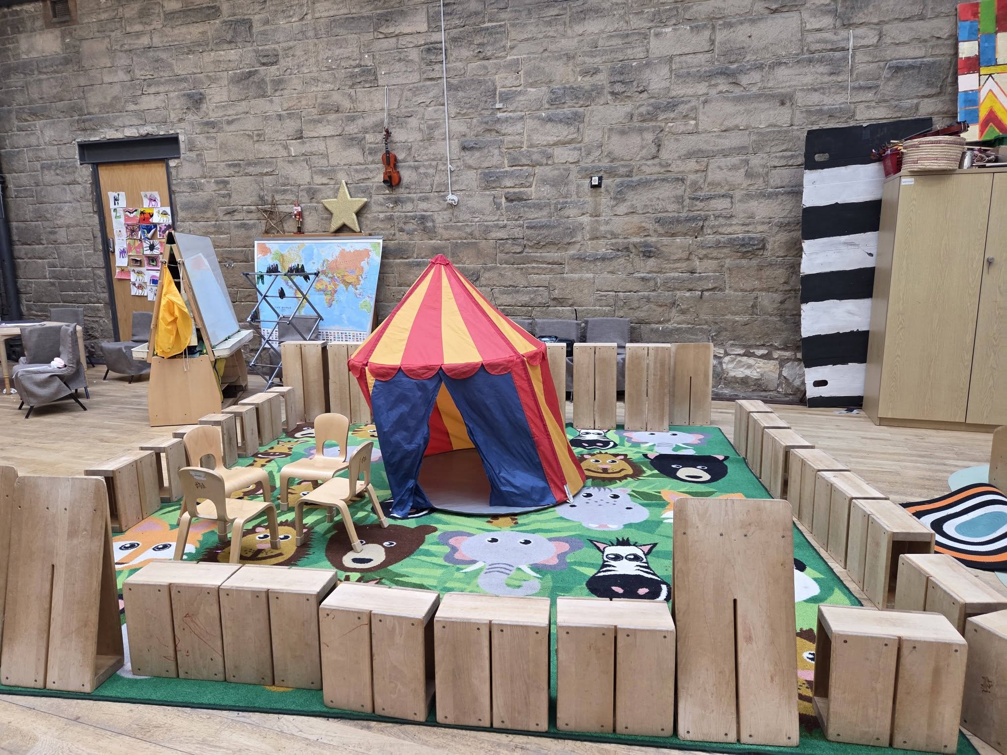 Play area at Greenbank Preschool