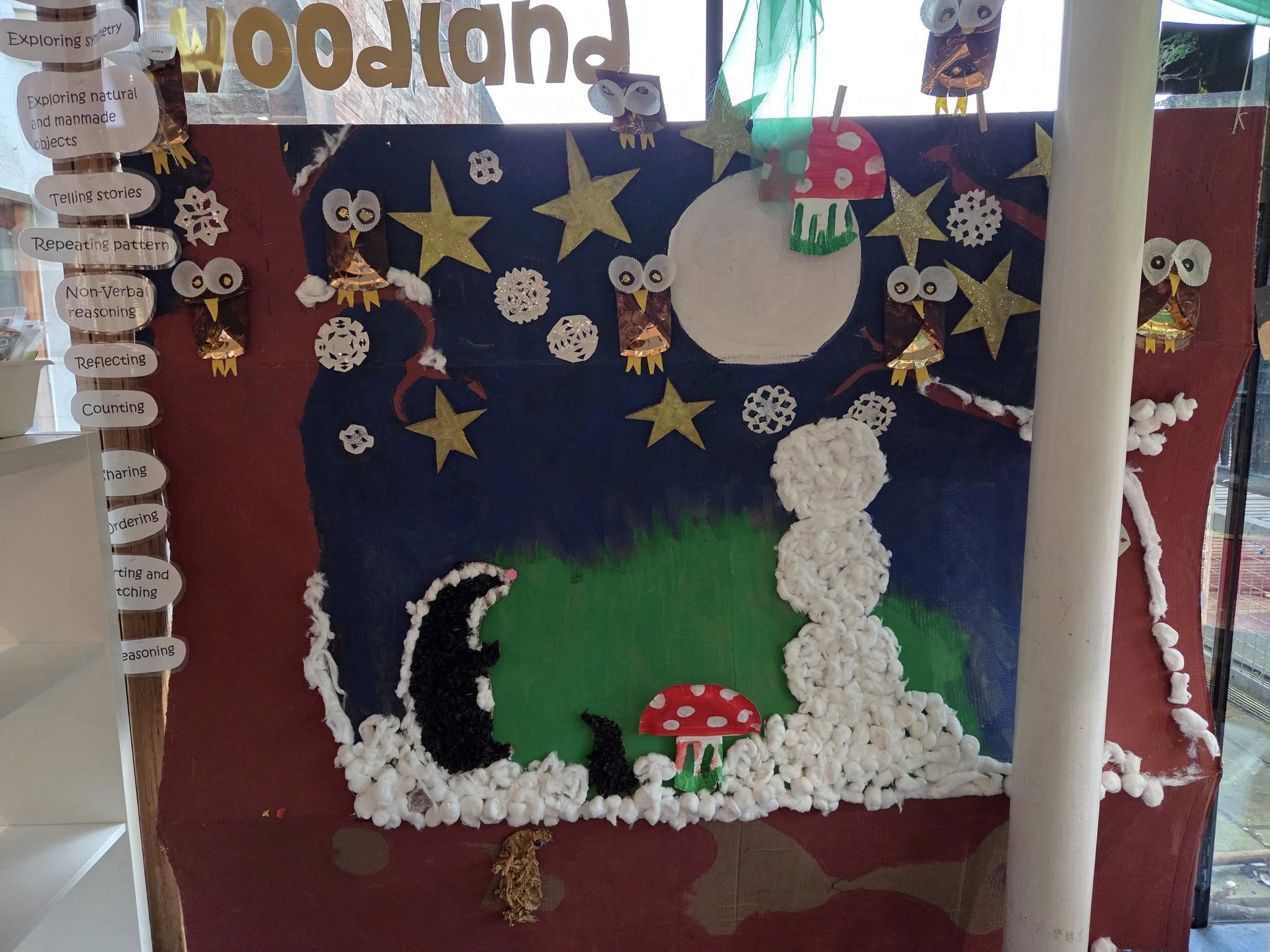 Winter sensory tray at Greenbank Preschool