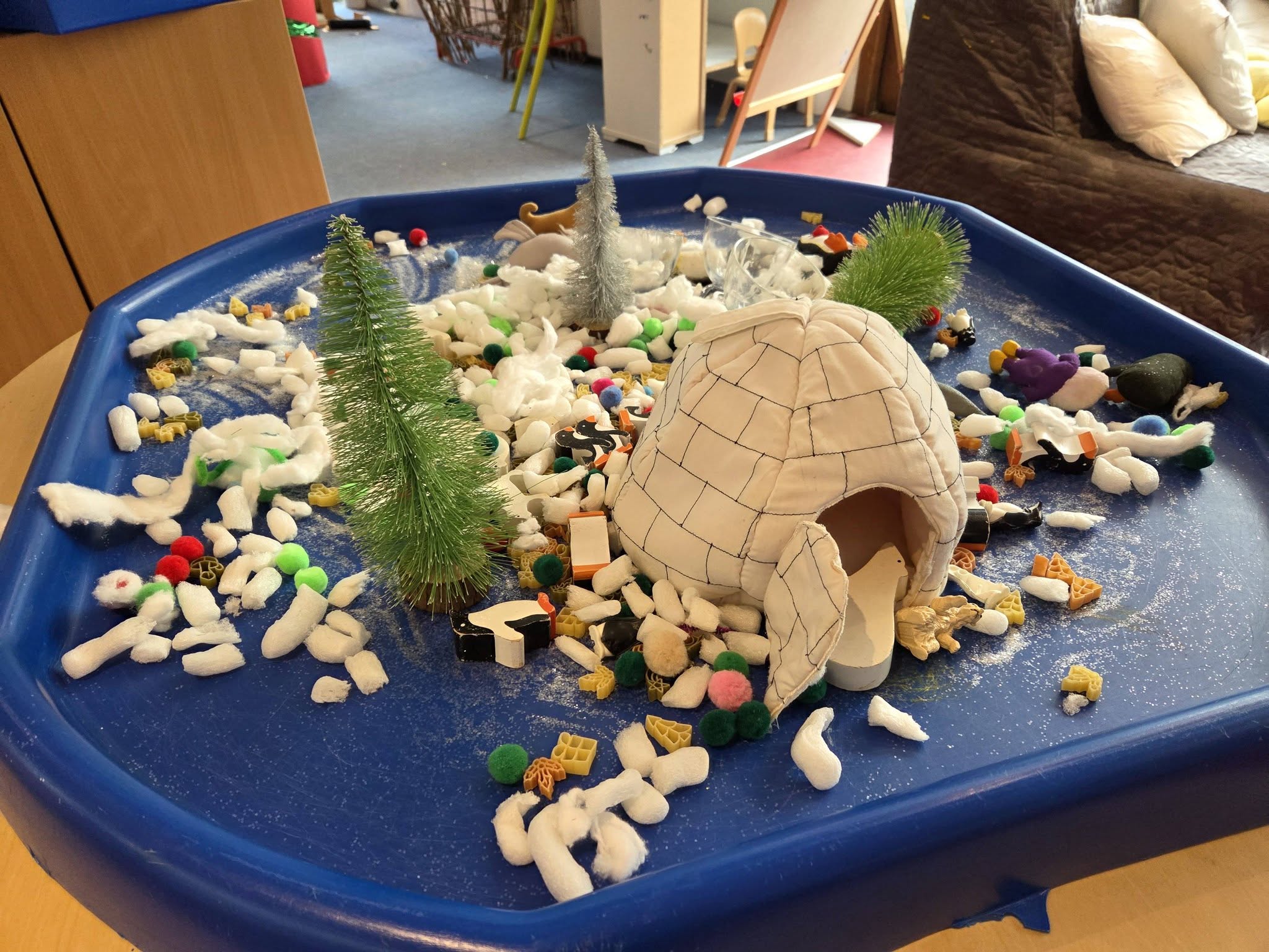 Woodland themed display at Greenbank Preschool
